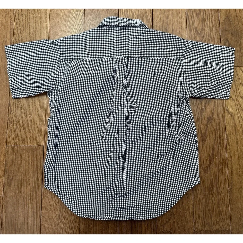 RALPH LAUREN Boys Blue Gingham Button Down Shirt Size 2T